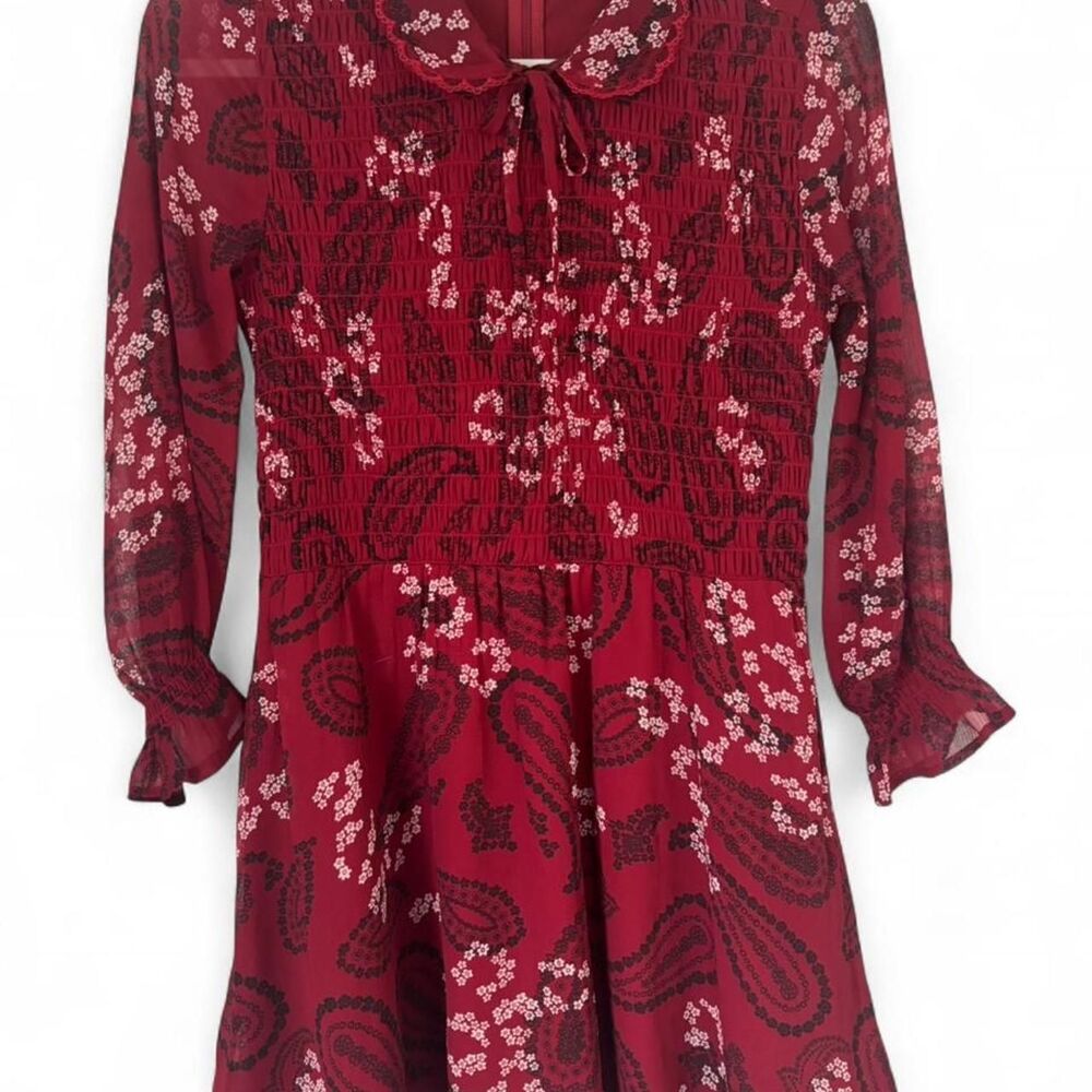 Abercrombie-fitch Women's Red and Burgundy Dress